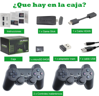 Consola Retro con 2 Controles